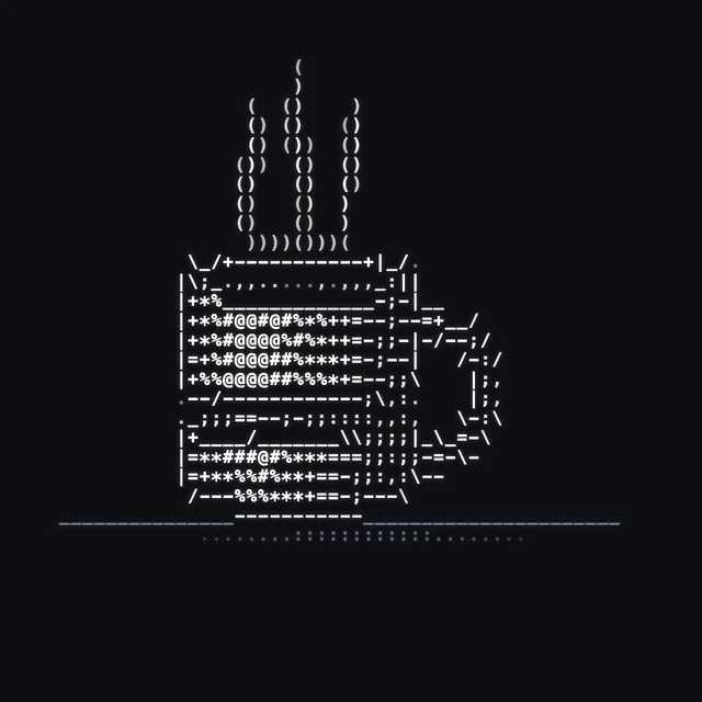 ASCII: Pictures made of typed characters.