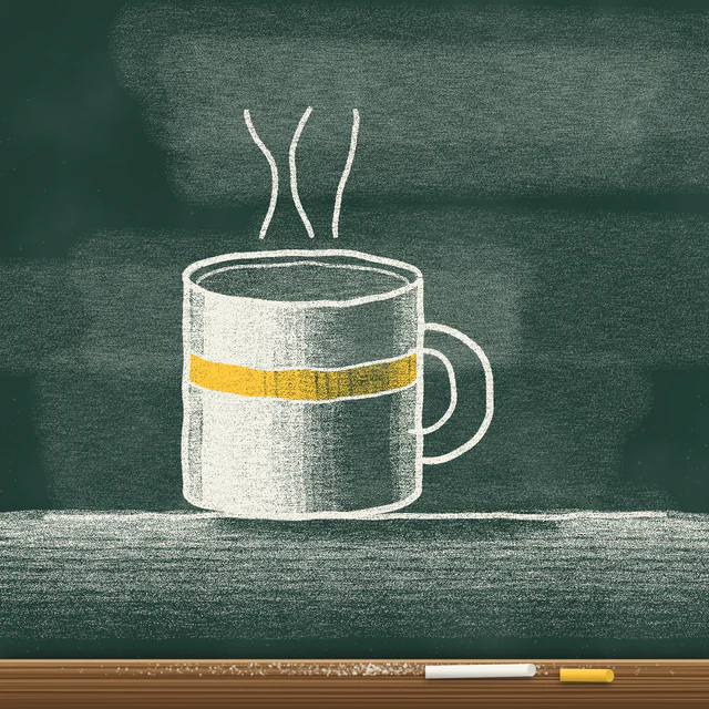 Chalkboard: Chalk lines on a dark board.