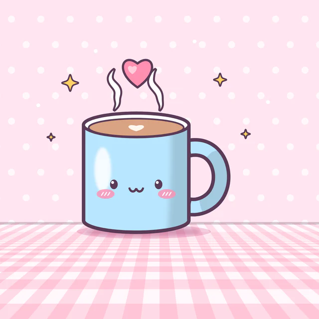 Cute and round: Tiny faces, blush and pastel colours.