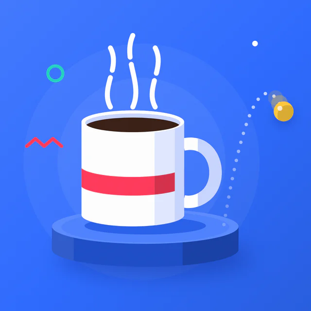 Motion graphics: Clean flat shapes moving smoothly.