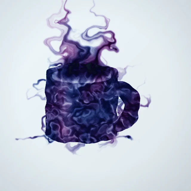Ink in water: Clouds of ink spreading.
