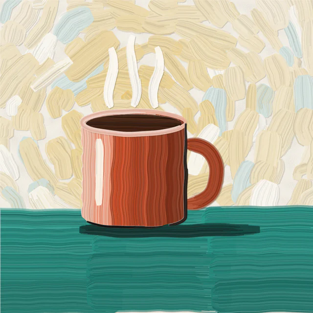 Paint strokes: Thick brush marks that reveal the scene.