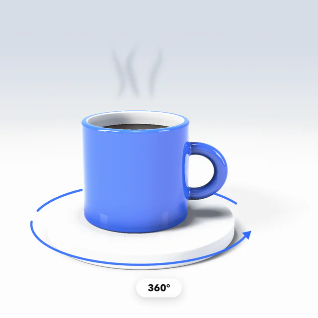 3D product: Your product as a turning 3D model.