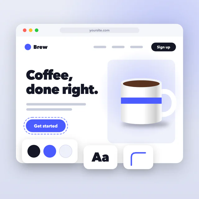 Pure: Your site's own design language, as it is.