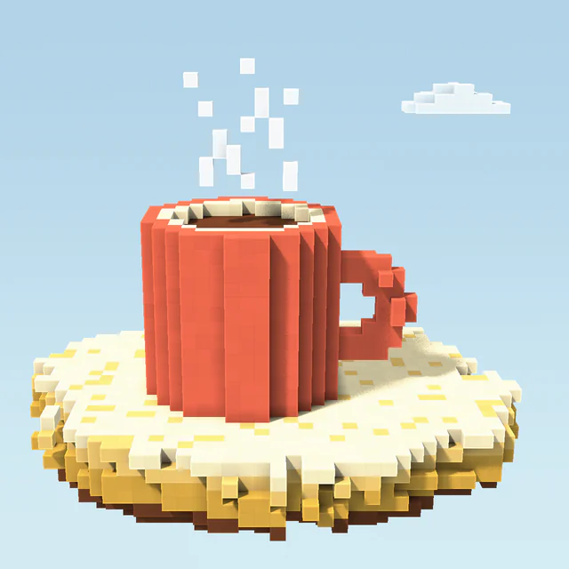 Voxel: Everything built from small cubes.