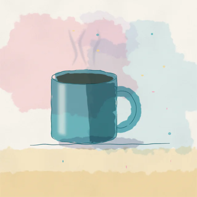 Watercolour: Soft washes of colour that bleed.